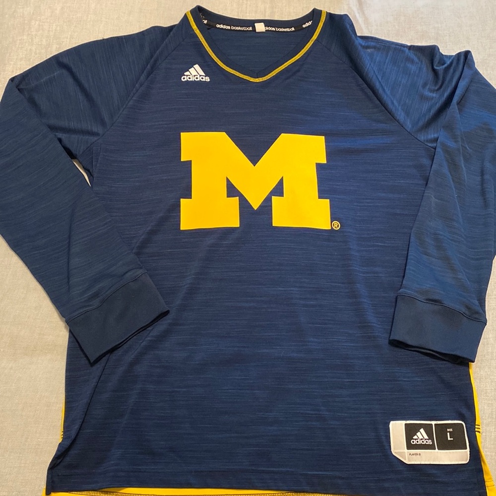 Adidas | Michigan Basketball Long Sleeve